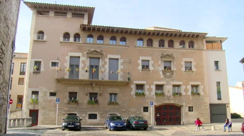 Beautiful building on the old town Video stock 42182203