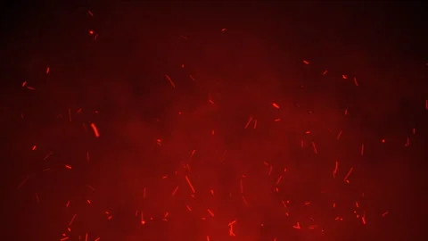 Beautiful Burning Red Hot Fire Particle 4K Background Stock Footage 244895917