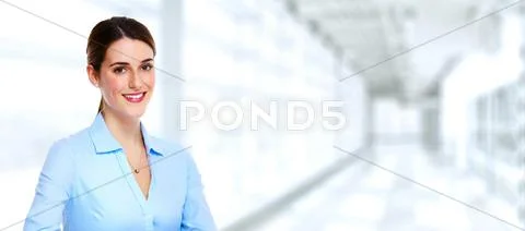 Beautiful business woman. Stock Photos