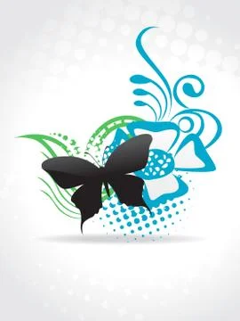 Beautiful butterfle vector art Stock Illustration