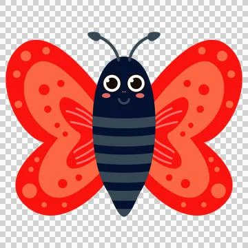 Beautiful butterfly element Design Stock Illustration