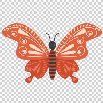 Beautiful butterfly element Design Stock Illustration