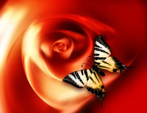 Beautiful butterfly Stock Illustration