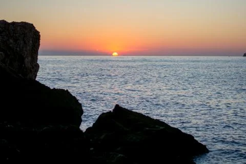 Beautiful Cala Comte Beach, Sant Antoni de Portmany, Ibiza, Balearic Islands, Stock Photos