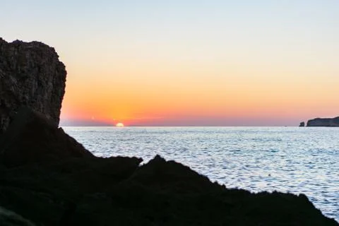 Beautiful Cala Comte Beach, Sant Antoni de Portmany, Ibiza, Balearic Islands, Stock Photos
