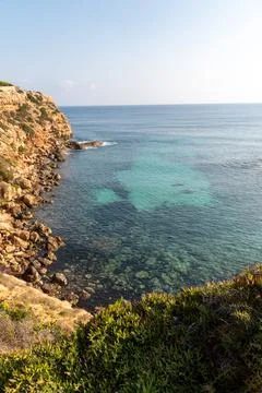 Beautiful Cala d en Baster on the island of Formentera in the Balearic Island Stock Photos