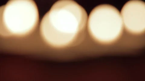 Beautiful Candle Lights In A Romantic Setting, Valentine's Day, Rack Focus Stock Footage 46643487
