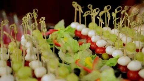 A beautiful candy bar in the hall Stock Footage 73351041