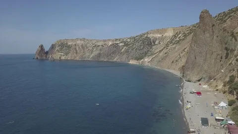 The beautiful Cape Fiolent. Stock Footage 79477864
