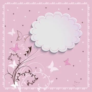 Beautiful card Stock Illustration