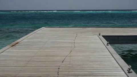 Beautiful Caribbean Dock Video stock 74891037