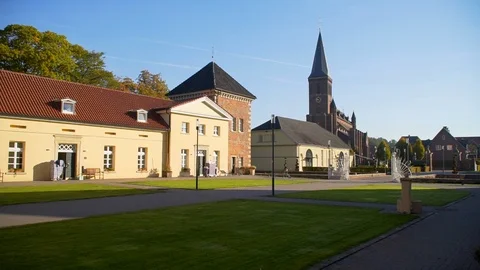 Beautiful castle in Germany Stock Footage 99065550
