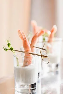 Beautiful catering banquet buffet table. Banquet service Stock Photos