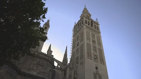 Beautiful Cathedral Tower Video stock 97122526
