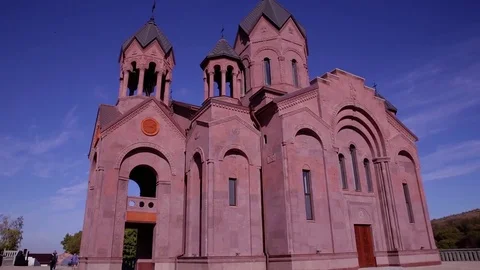 BEAUTIFUL CATHEDRAL VIEW FROM THE OUTSIDE Stock Footage 77283268
