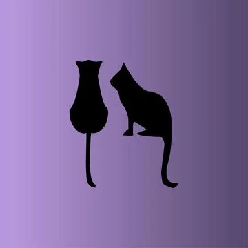 Beautiful cats vector Design Stock Illustration