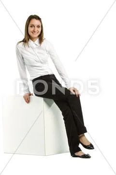 Beautiful caucasian business woman Stock Photos