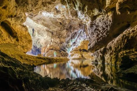 Beautiful cave in Laos Stock Photos