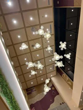 Beautiful ceiling in a mall Stock Photos