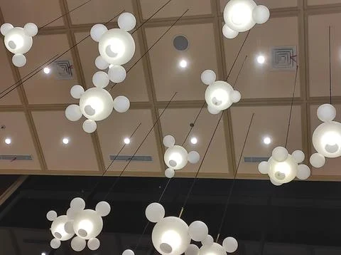 Beautiful ceiling in a mall Stock Photos