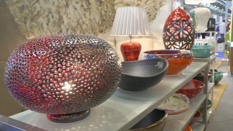 Beautiful ceramic decorations  Stock Footage 88545289