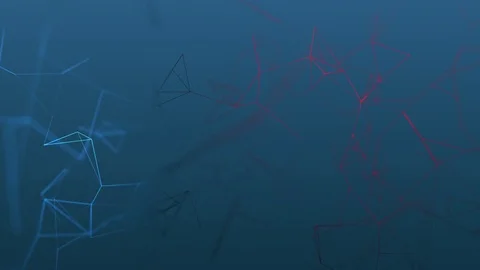 Beautiful cg generated 3d seamless loop abstract background with geometry lines Video stock 74939232