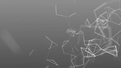 Beautiful cg generated 3d seamless loop abstract background with geometry lines Video stock 74947012