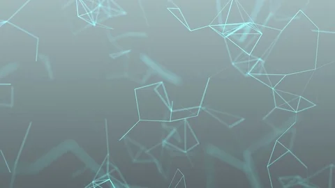 Beautiful cg generated 3d seamless loop abstract background with geometry lines Video stock 74951155