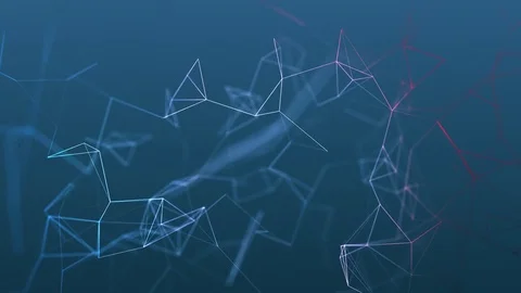 Beautiful cg generated 3d seamless loop abstract background with geometry lines Video stock 74987808