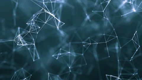 Beautiful cg generated 3d seamless loop abstract background with geometry lines Video stock 74992204