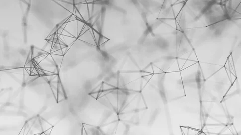 Beautiful cg generated 3d seamless loop abstract background with geometry lines Video stock 74993490