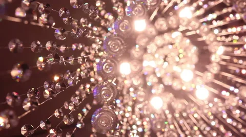 Beautiful Chandelier Stock Footage 48725868