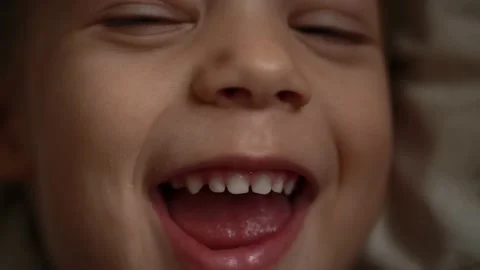 Beautiful Child Looking at Camera. Portrait of Little Cute Baby Boy Face. Close Stock Footage 163309149