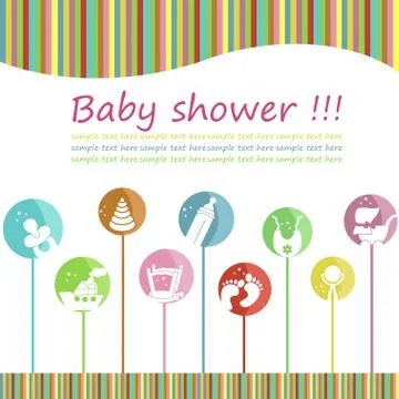 Beautiful children's sample Stock Illustration