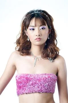 Beautiful chinese model Stock Photos