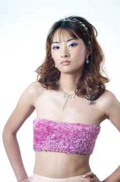 Beautiful chinese model Stock Photos