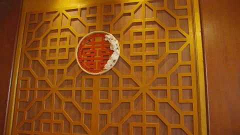 Beautiful Chinese Wall Decorations Stock Footage 160157860