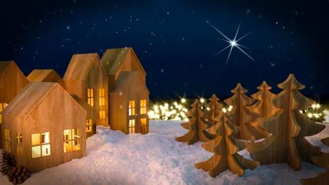 Beautiful christmas background. 3d rendering Stock Illustration