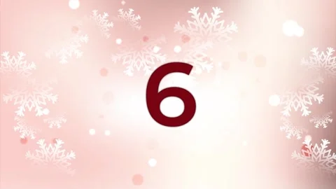 Beautiful Christmas Countdown 10 sec Stock Footage 241740073