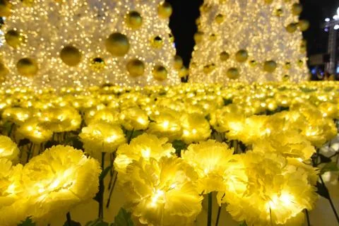 Beautiful Christmas lights display. Foto stock