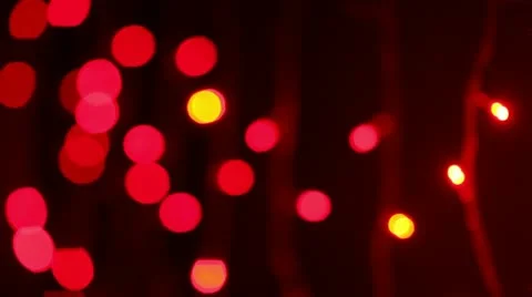 Beautiful Christmas lights Stock Footage 14857044
