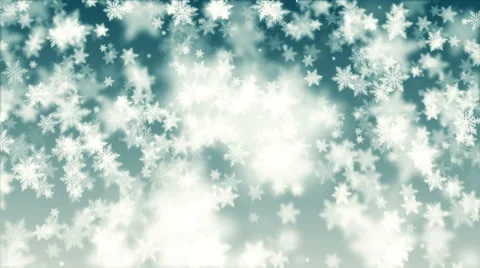 Beautiful Christmas snowflakes seamless falling Stock Footage 44193647