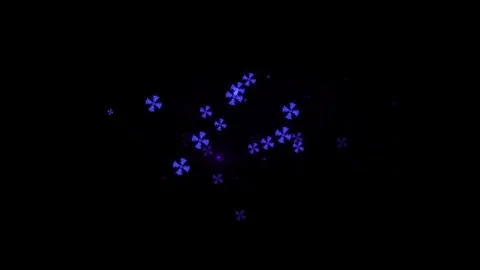 Beautiful christmas title background with falling snow. Stock Footage 281197908