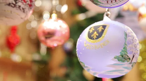 Beautiful Christmas tree ball. Vidéo 46400538