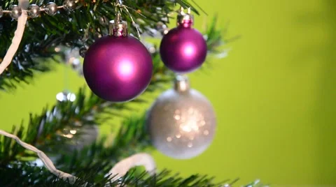 Beautiful Christmas tree Stock Footage 45098838