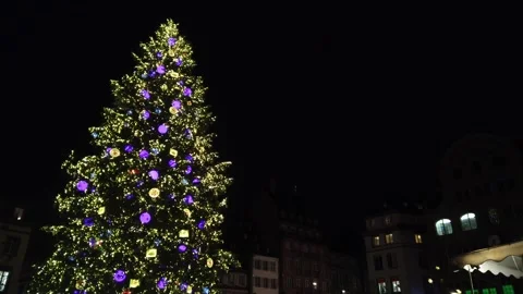 Beautiful Christmas Tree Stock Footage 138655903