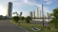 The beautiful Cinta Costera park of Panama 4k or 4k+ Resolution