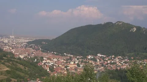 A beautiful city montain.Time lapse Stock Footage