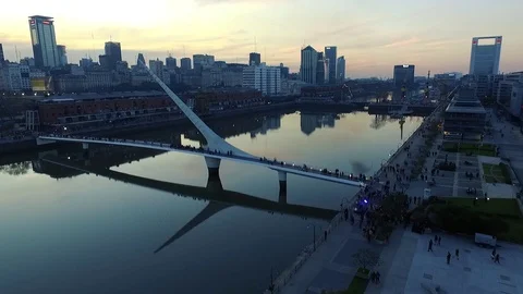 Beautiful city in the night Stock Footage 120464114
