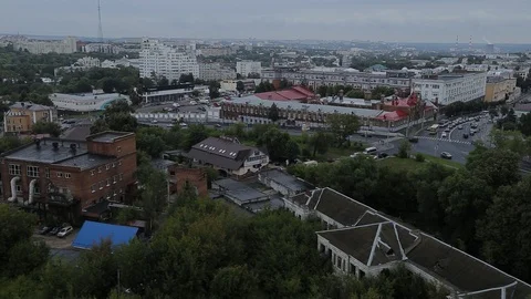 Beautiful city view in Russia. 库存影片 123728949